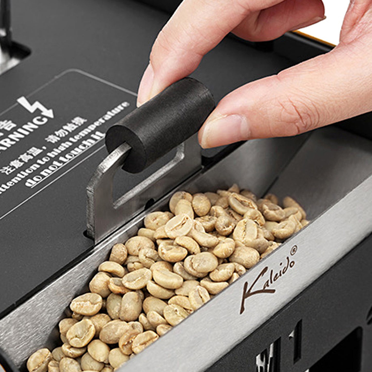 Kaleido Sniper M1S Electric Heating Professional Coffee Roaster - Dual Temperature Probe, Temperature Control Device-Direct Fire Heating and Hot Air Circulation System(50-200g)