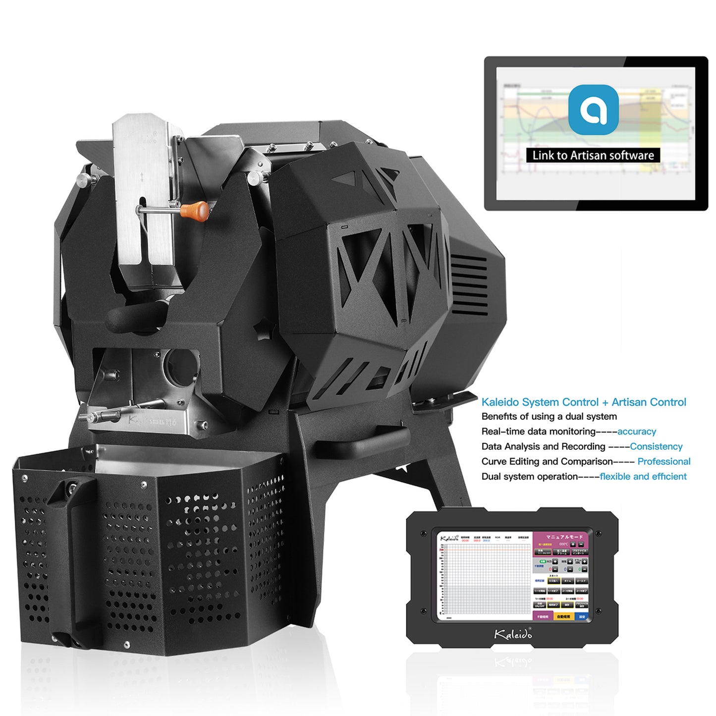 M10 Dual system Electric Coffee Roaster 500-1000g(Kaleido & Artisan System)Special samples