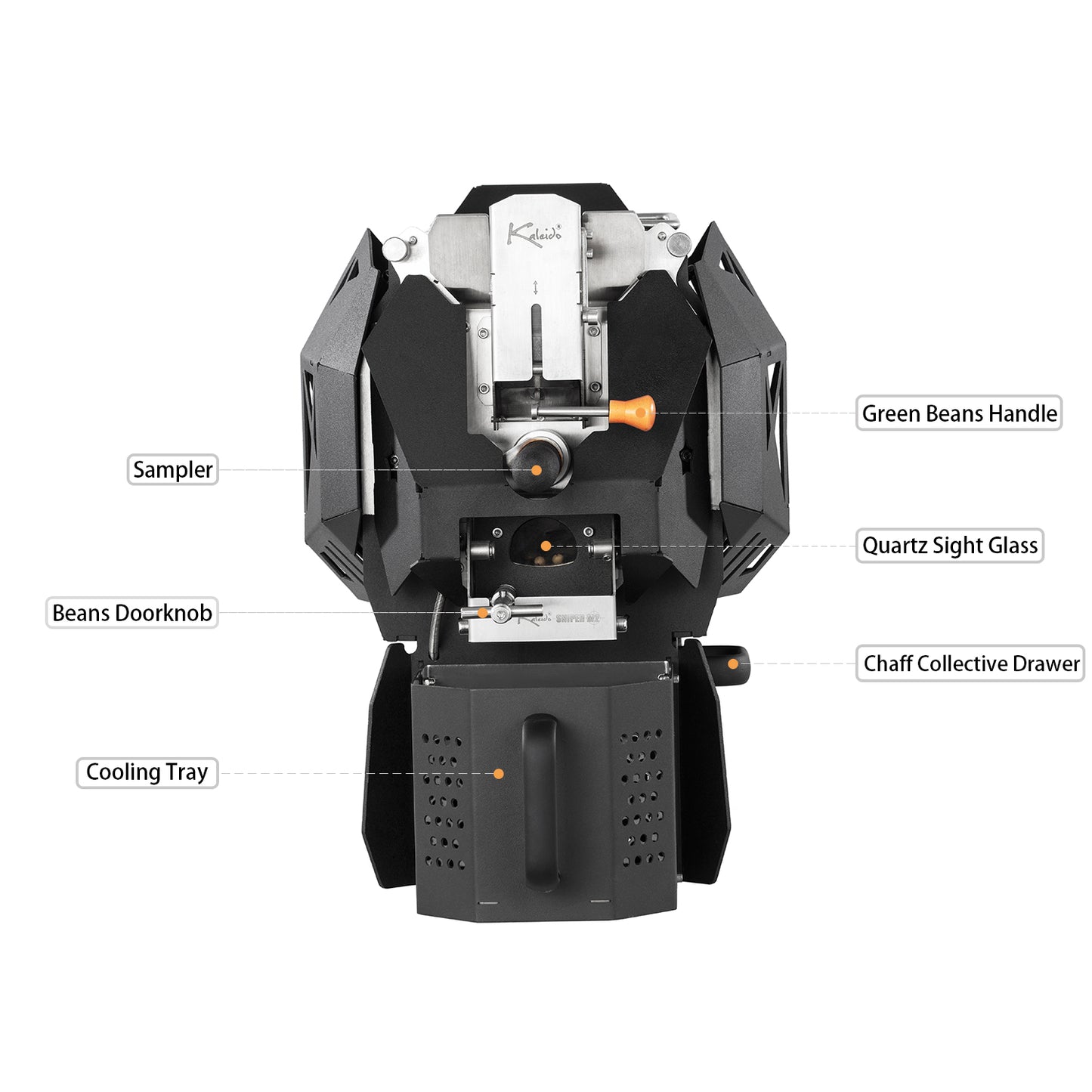 Kaleido Sniper M2 Commercial Electric Heating Coffee Roaster for Home and Sample roast ((50-400g))