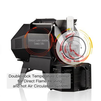 M10S Sistema duplo de aquecimento elétrico para café torrador 500-1200g (Sistema Kaleido e Artisan)