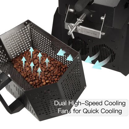 M6S Dual system  Electric Heating Coffee Roaster 200-600g（Kaleido & Artisan System)