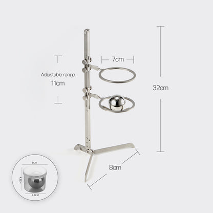 Adjustable Stainless Steel Pour-Over & Cold Drip Coffee Stand